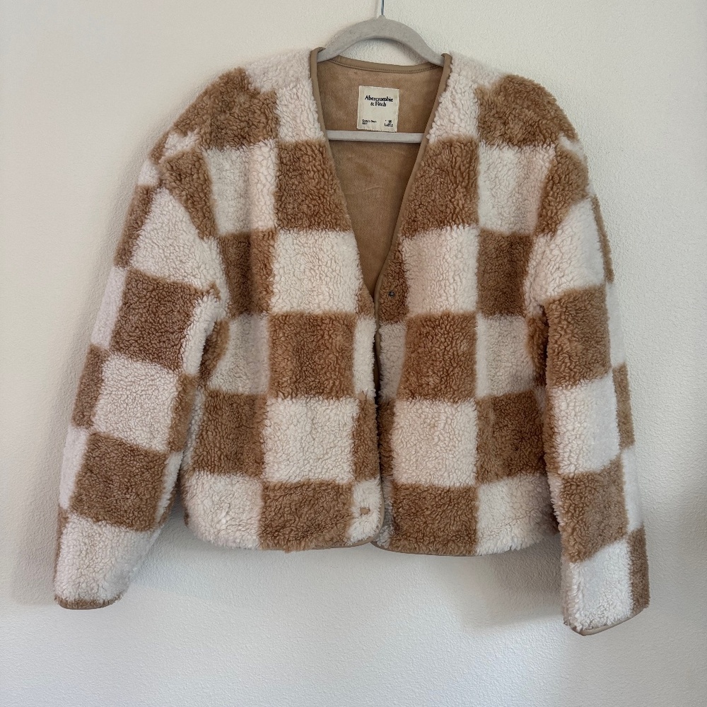 Abercrombie & Fitch Checked Teddy Jacket